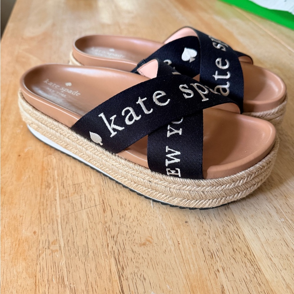 KATE SPADE Piper Flatform Black Sz 9 BRAND NEW IN BOX! - Picture 8 of 10